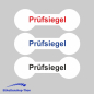 Preview: SECURITY WHITE PE - Sicherheitsetiketten "Prüfsiegel" auf Rolle - 60 x 20 mm - 1000 Stück